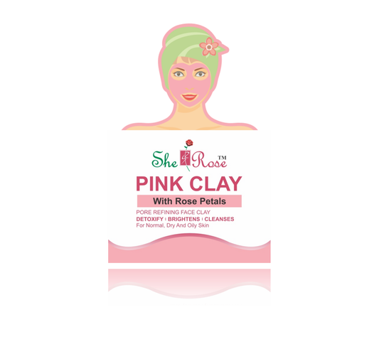 SheRose Pink Clay With Rose Petals