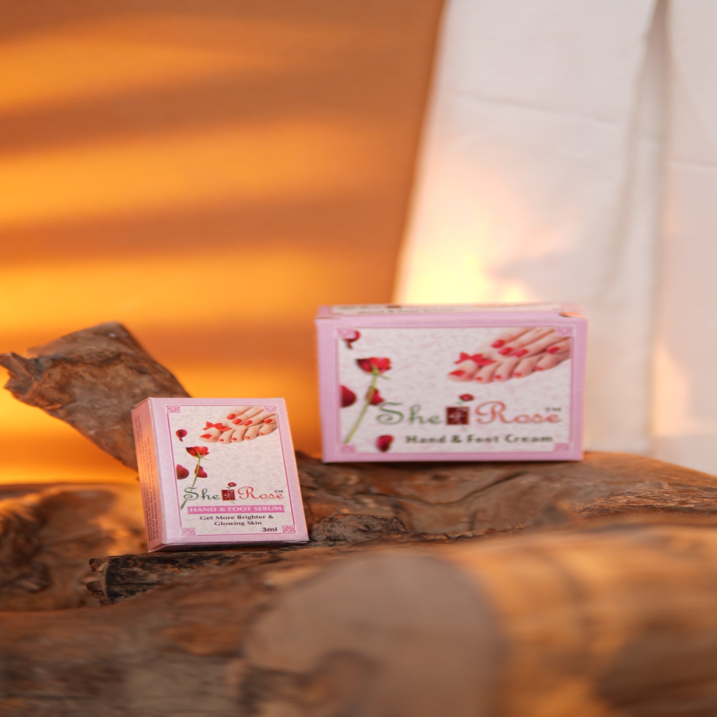 SHE ROSE BloomCare Combo – Hand & Foot Serum + Nourishing Cream