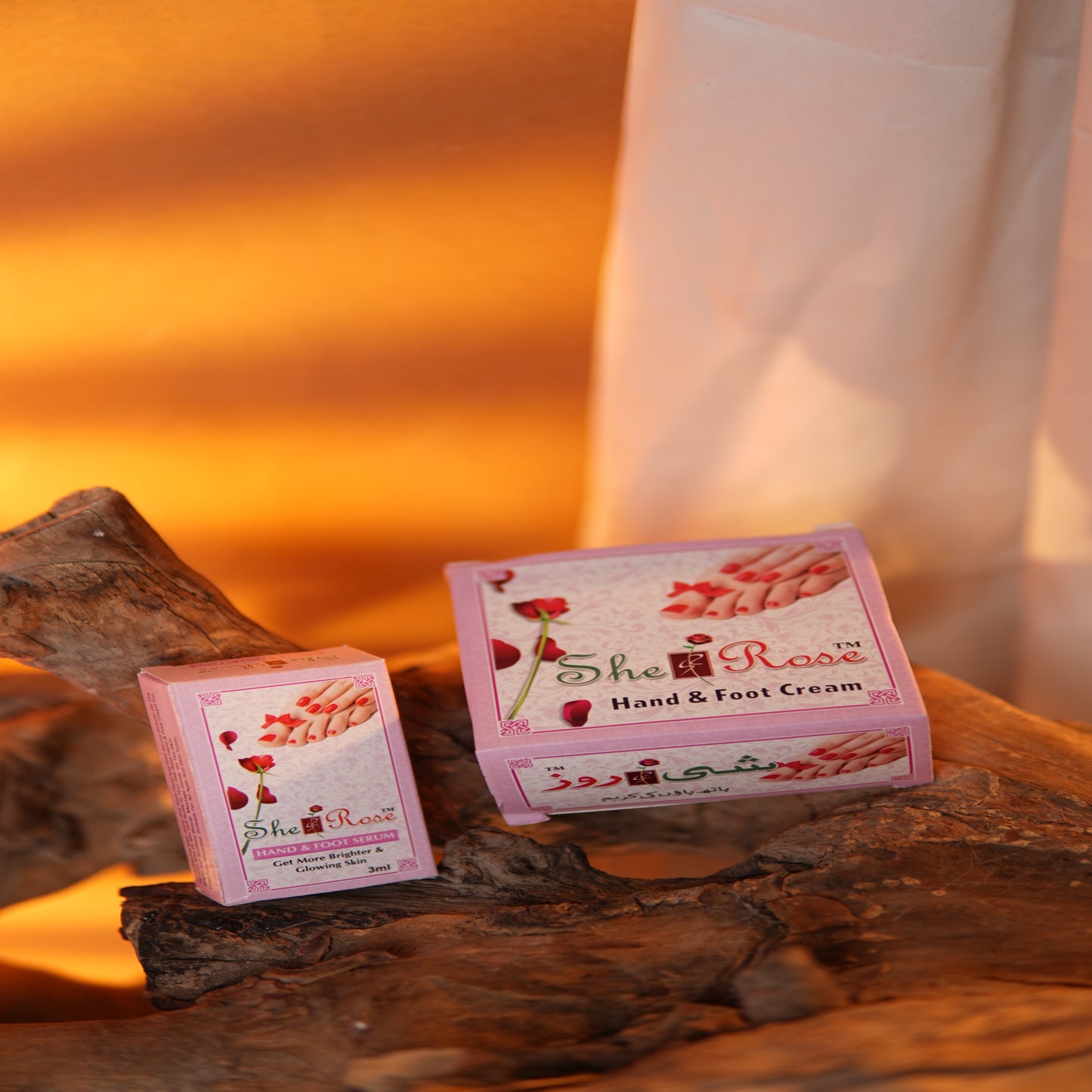 SHE ROSE BloomCare Combo – Hand & Foot Serum + Nourishing Cream