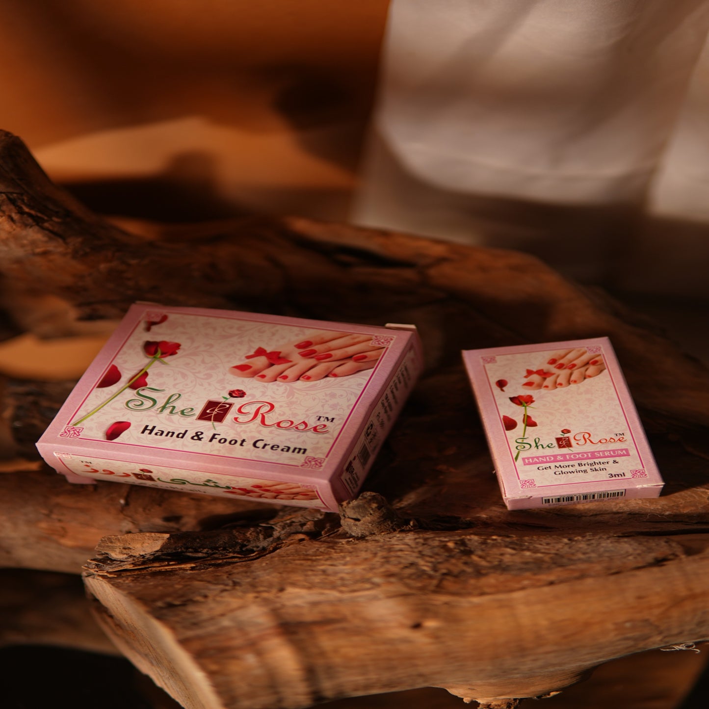 SHE ROSE BloomCare Combo – Hand & Foot Serum + Nourishing Cream