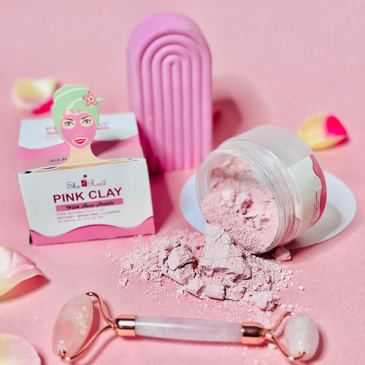 SheRose Pink Clay With Rose Petals