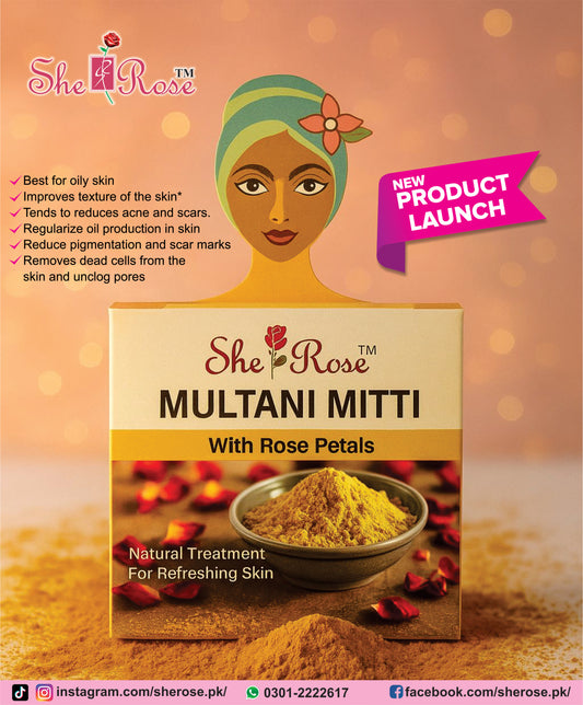 She Rose Natural Multani Mitti