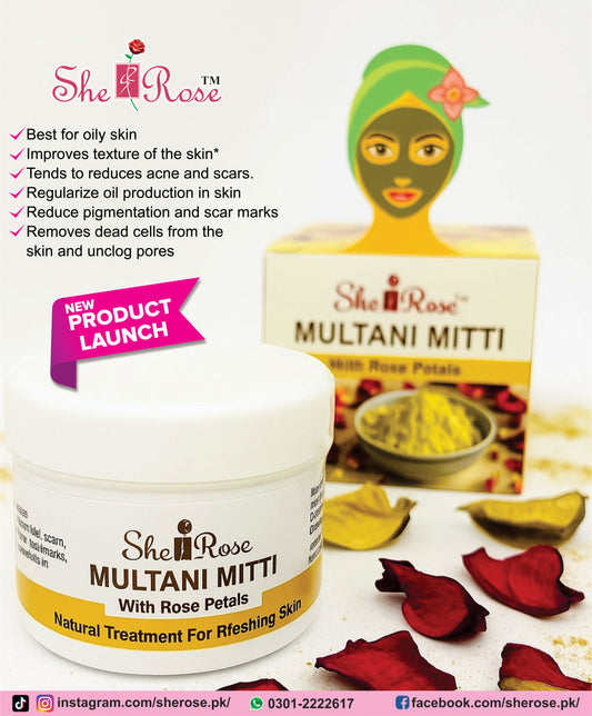 She Rose Natural Multani Mitti